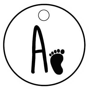 Jedno slovo s otiskom stopala