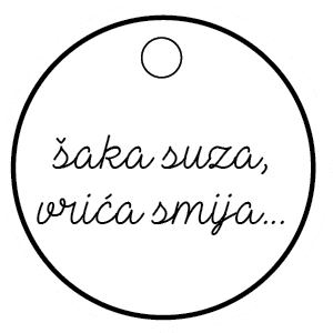 Šaka suza, vrića smija