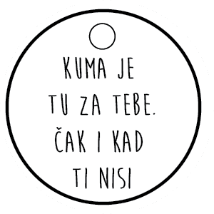 Kuma je tu za tebe. Čak i kad ti nisi