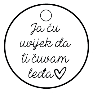 Ja ću uvijek da ti čuvam leđa