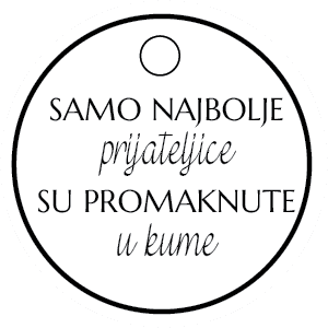 Samo najbolje prijateljice su promaknute u kume