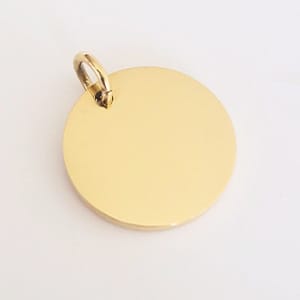 Okrugli medaljon, 16 mm (Zlatni)