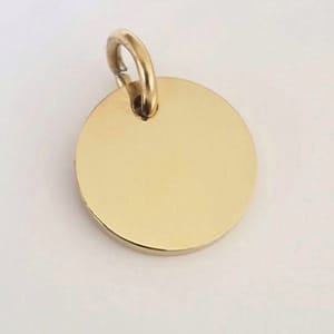 Okrugli medaljon, 11 mm (Zlatni)