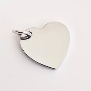 Srce, 15 mm (Srebrno)