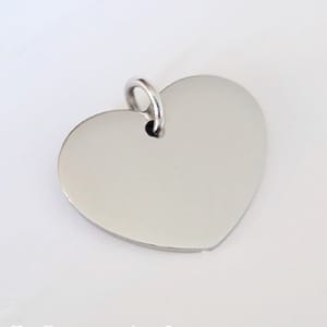 Srce, 20 mm (Srebrno)